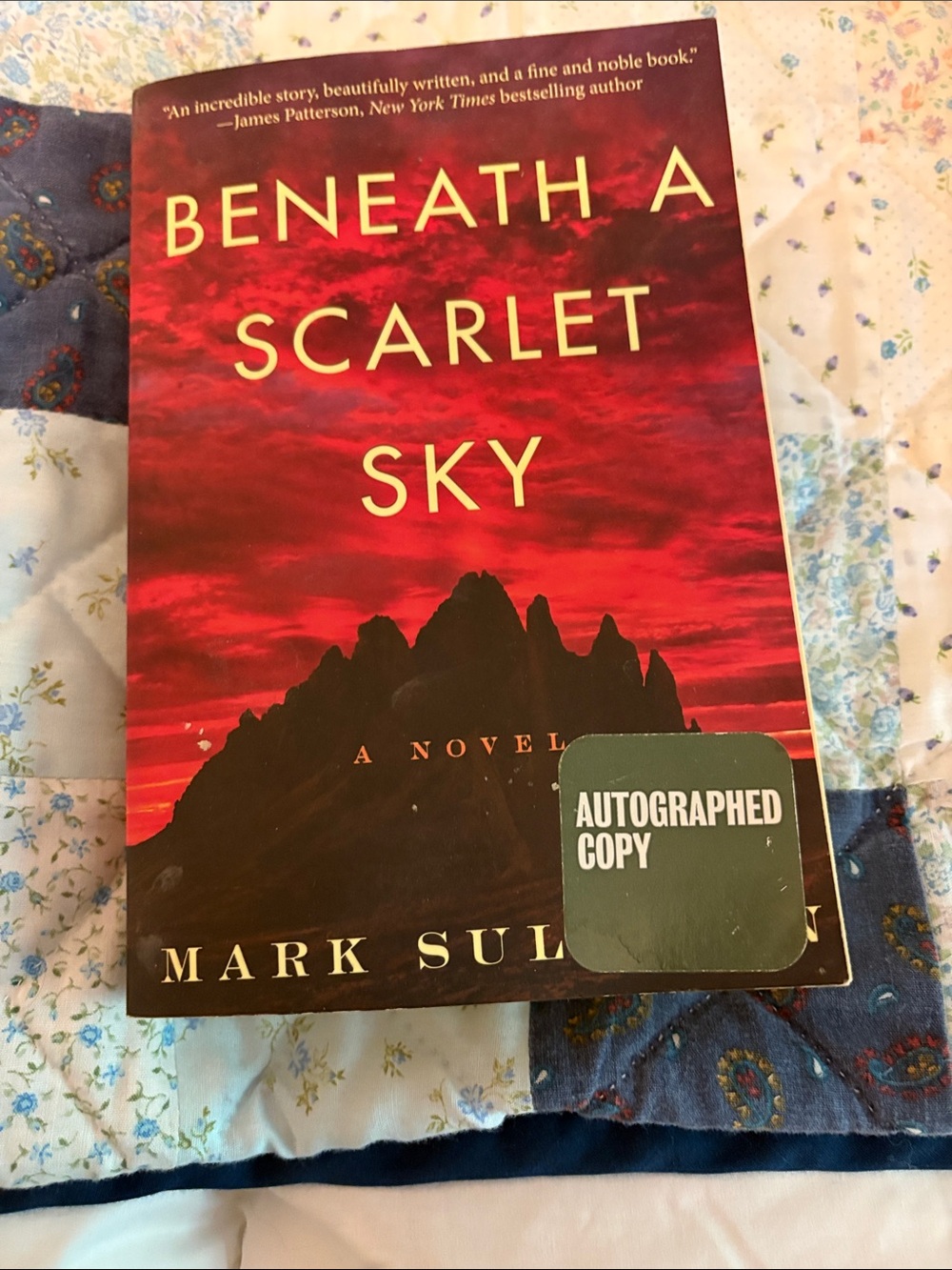 Scarlet Sky by Mark Sullivan - Signed Copy (White/Cream)